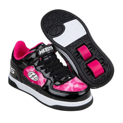 Heelys X2 Reserve Low X2  - Black / Pink / White PU - Skatewarehouse.co.uk