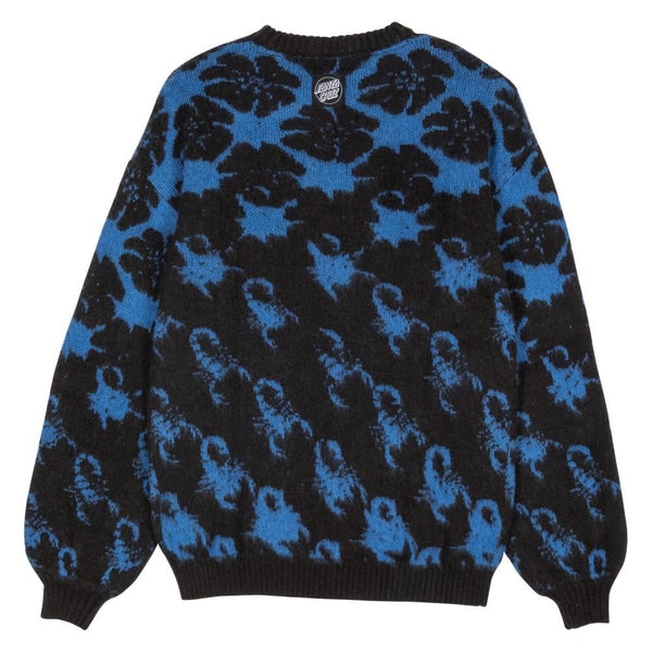 Santa Cruz Womens Knit Crew Meyer Freestyle Knit Crew - Blue / Black - Skatewarehouse.co.uk