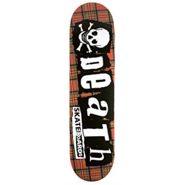 Death Punk Tartan Skateboard Deck - 8.0