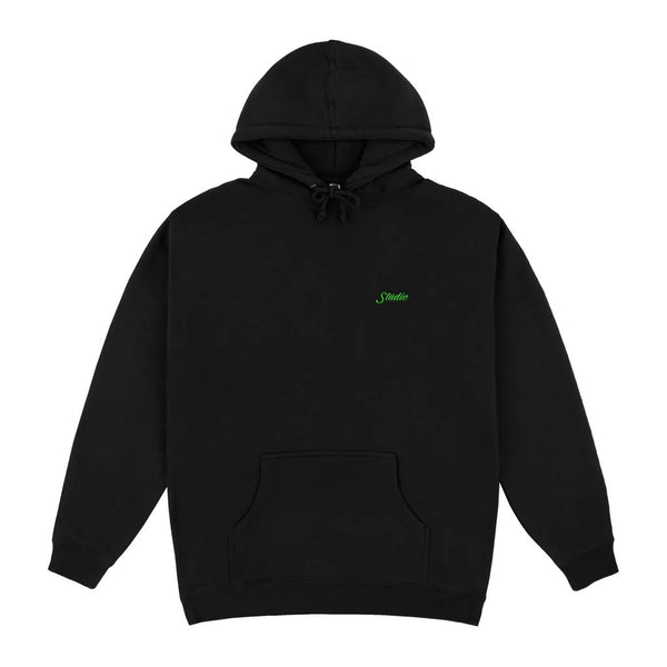 Studio Skateboards Script Hoodie Black - Skatewarehouse.co.uk