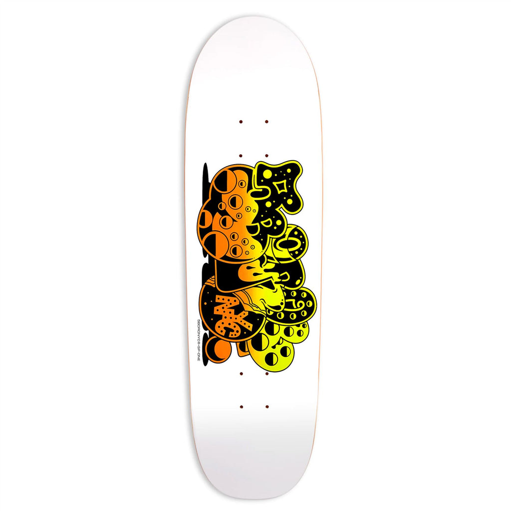 5Boro x SPONE Bubble Orange / Yellow (Shred Shape) x Skateboard Deck - 5.0" - Skatewarehouse.co.uk