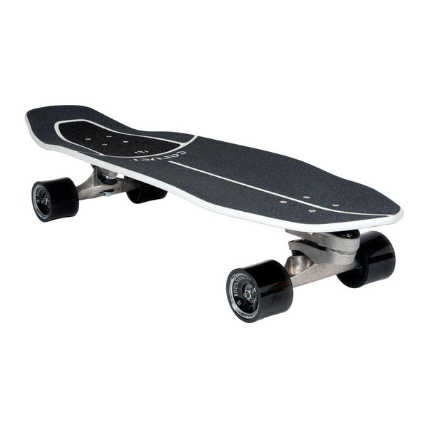 Carver Black Tip Surfskate Cruiser Skateboard C7 - 9.875