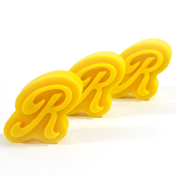 Richie's 'R' Skateboard Wax Yellow - Skatewarehouse.co.uk