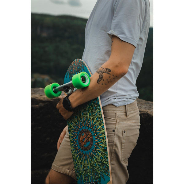 Mindless Mandala Blue Cruiser Skateboard - 8.125