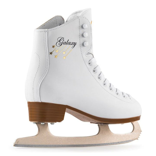 SFR Galaxy Ice Skates White Bundle - SFR Helmet & Pads