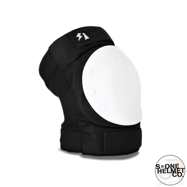 S1 Park Knee Pads - Black w / White Caps