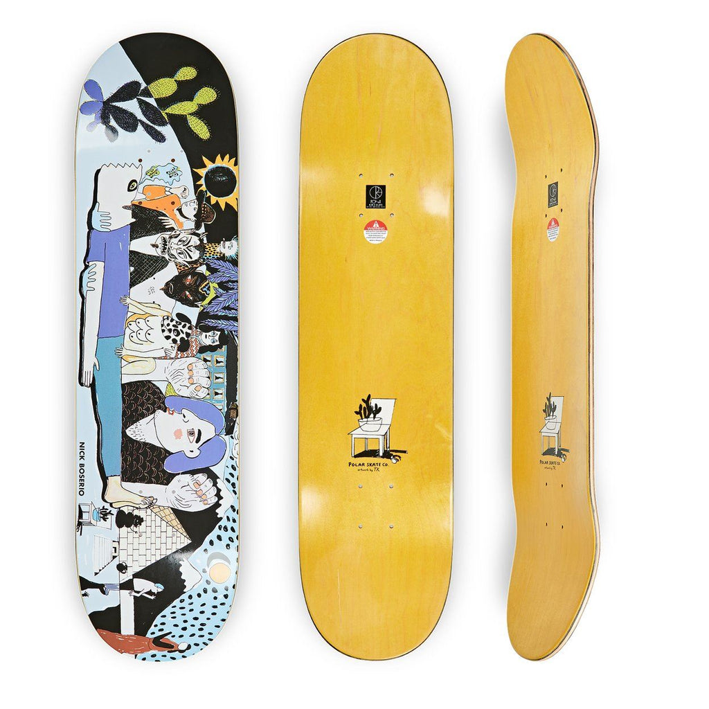 Polar Skate Co NICK BOSERIO - Group Healing Skateboard Deck - 8.0"
