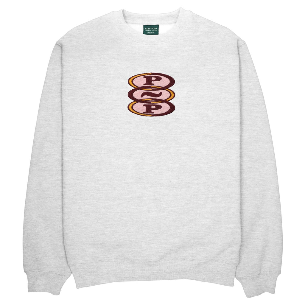 Pass~Port Hoops Organic Sweater (White Marle) - M