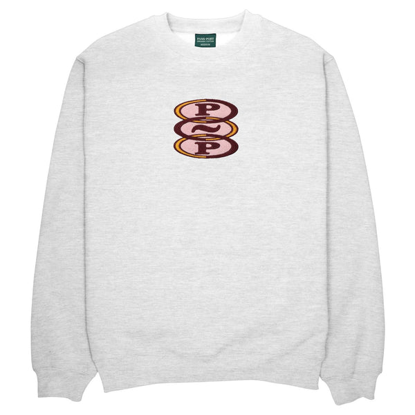 Pass~Port Hoops Organic Sweater (White Marle) - M