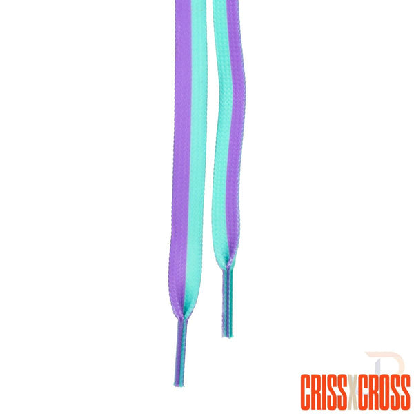 Criss Cross X Derby Laces - Duo - Teal / Violet - 90