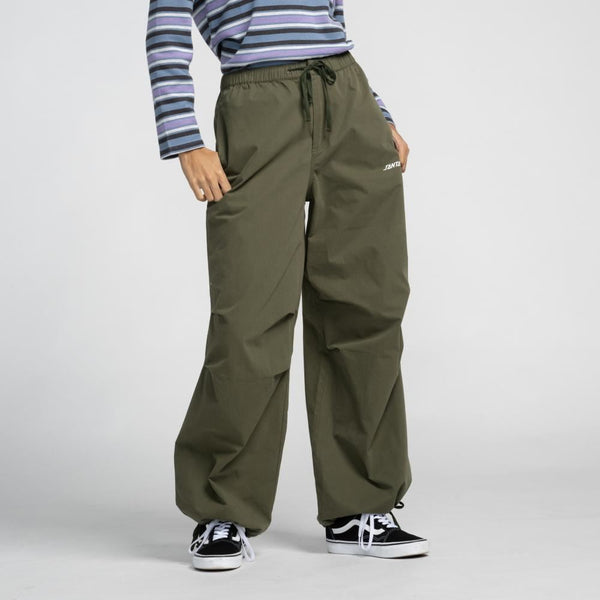Santa Cruz Womens Pant Strip Parachute - Khaki - Skatewarehouse.co.uk