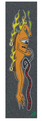 MOB Bronson x Toy Machine Skateboard Griptape - Black / Orange - Skatewarehouse.co.uk