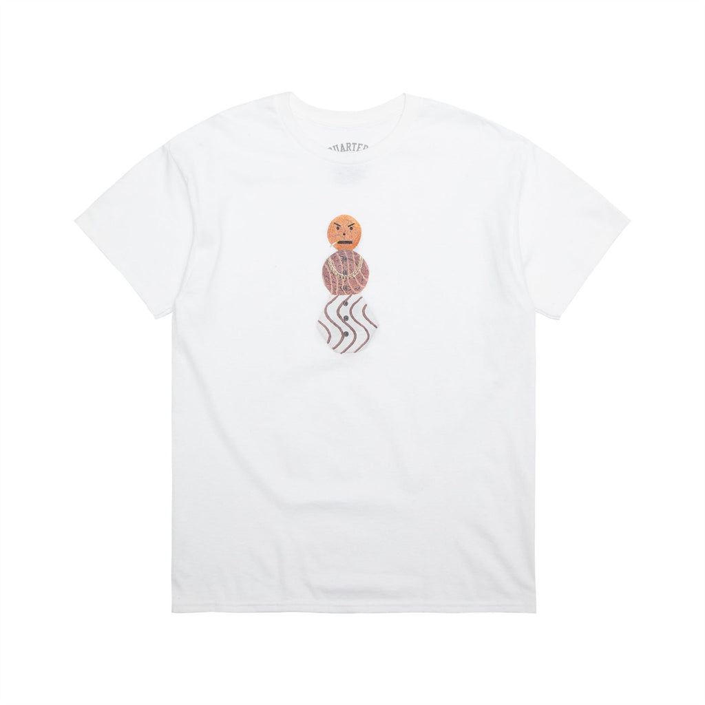 Quartersnacks Front Snackman Tee (White) - M