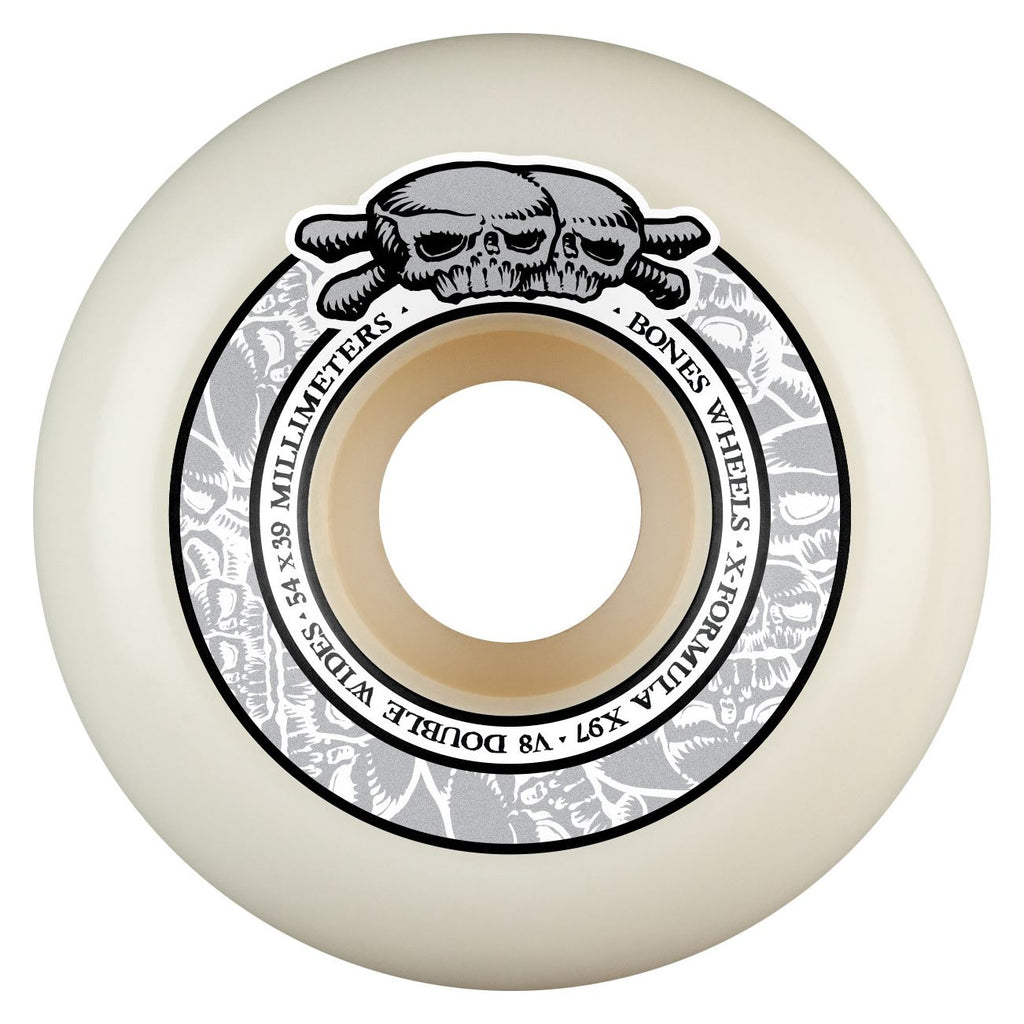BONES Skateboard Wheels 'Double Wides' • • 97A • V8' X-Formula
