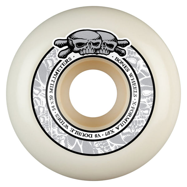 BONES Skateboard Wheels 'Double Wides' • • 97A • V8' X-Formula
