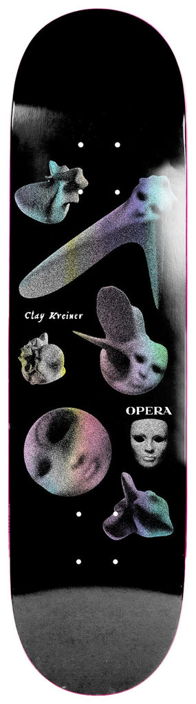 Opera Clay Kreiner - Shapes - EX7 Holographic/Blk Skateboard Deck - 8.5" - Skatewarehouse.co.uk
