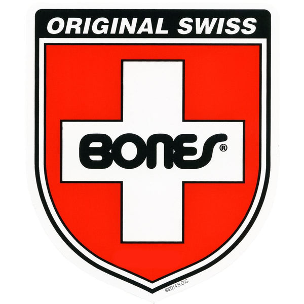 Bones Swiss Shield Stickers - M