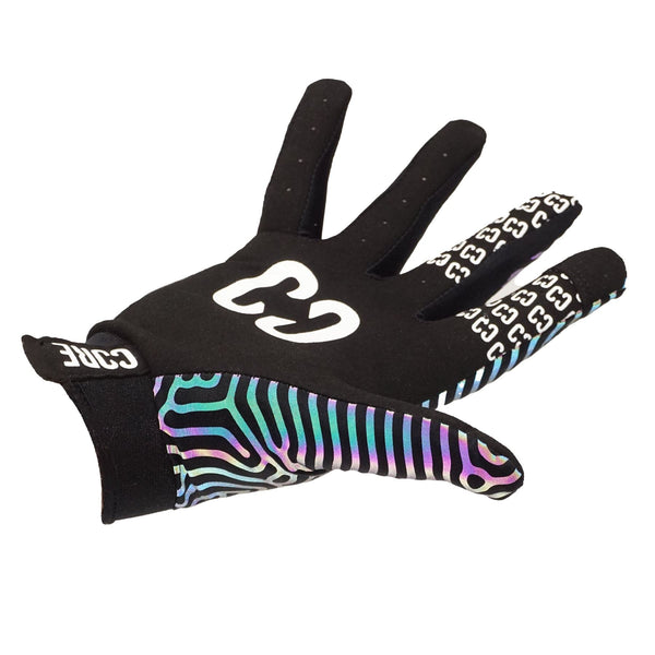 CORE Protection Aero Gloves - NeoChrome *REFLECTIVE* - Skatewarehouse.co.uk