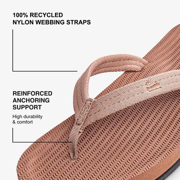 Indosole - Womens Flip Flops - Easy Living - Rust Shoes