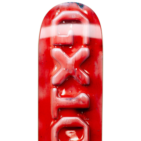 Ceramic OG Logo - Red Skateboard Deck - 8.75