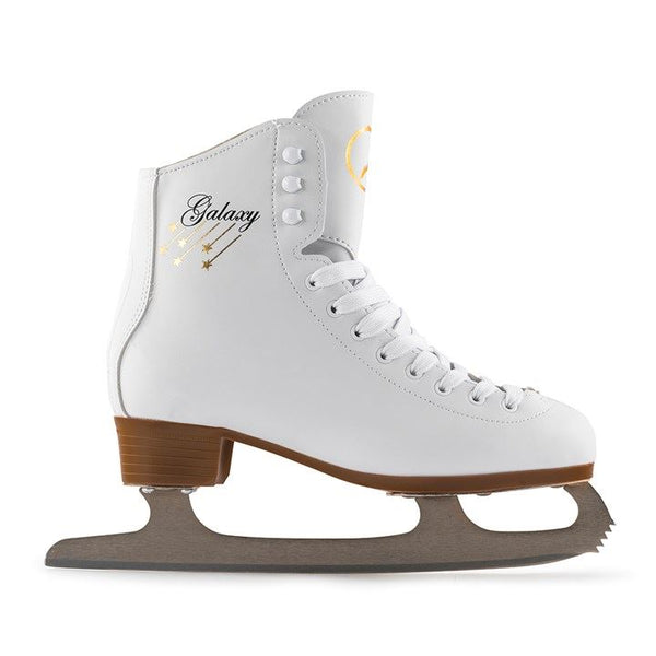SFR Galaxy Ice Skates White Bundle - SFR Helmet & Pads