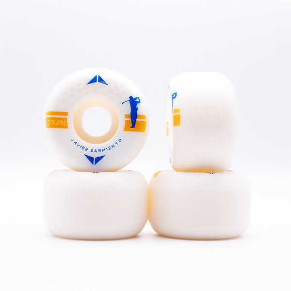Crupie Golf Javier Sarmiento Skateboard Wheels - White