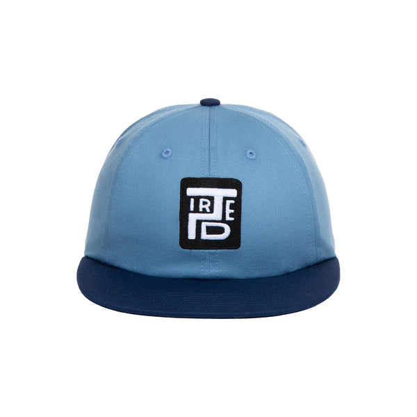 Tired Stamp 2 Tone 6 Panel Cap Blue - One Size