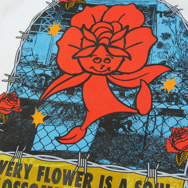 HUF Flower District SS Tee (White)