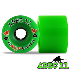 ABEC 11 - Classic Grippins - Green - 70 / 88A - Set 4 Skateboard Wheels - 70mm