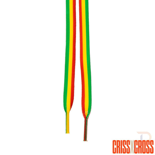Criss Cross X Derby Laces - Trio - Grn / Red / Yel - 90