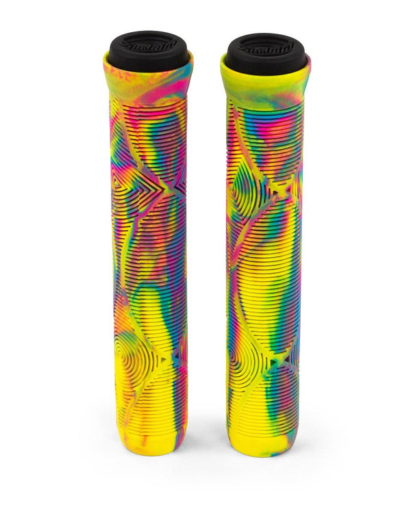 Slamm Scooter Team Swirl Bar Grips - Tropical - 165mm - Skatewarehouse.co.uk