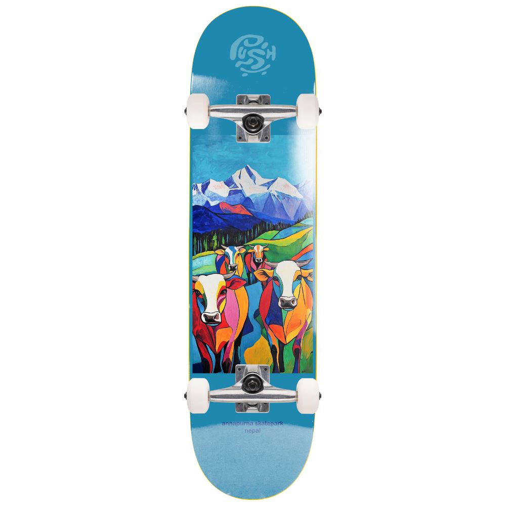 Push Nepal MLSL Light Blue Complete Skateboard - 7.75"