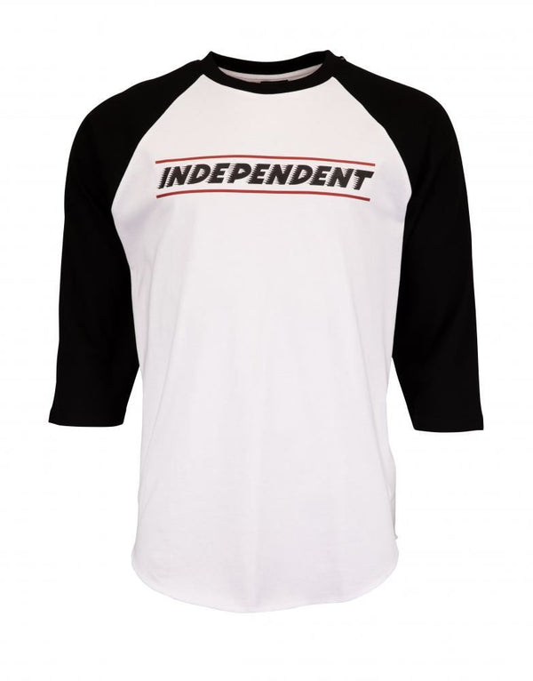 Independent Top BTG Shear Baseball Top - Black / White - Skatewarehouse.co.uk