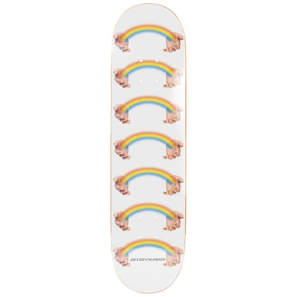 Jacuzzi Unlimited Rainbow Hands Jet Ski EX7 White Skateboard Deck - 8.75