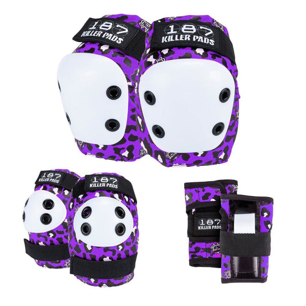 187 Killer Pads Jr. Six Pack Set Staab - Purple - Skatewarehouse.co.uk