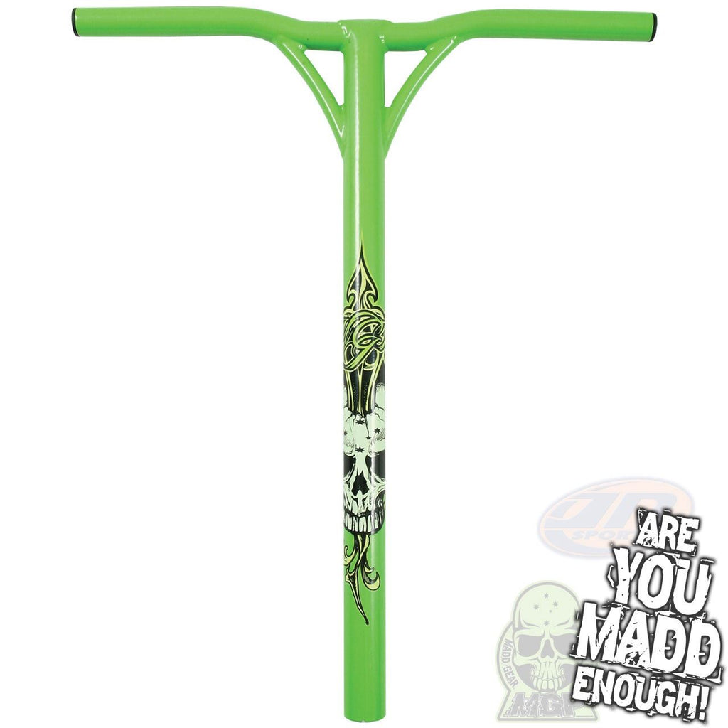 Mgp Headache Y-Bars 18" X 22" (31.8Mm) - Green - Skatewarehouse.co.uk