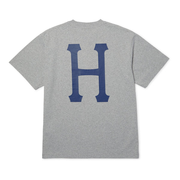 HUF Classic H Ss Tee (Heather Grey / Navy)