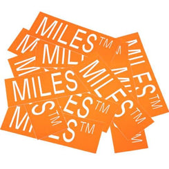 Other Brands Miles Stickers (25 Pack) Safety Orange