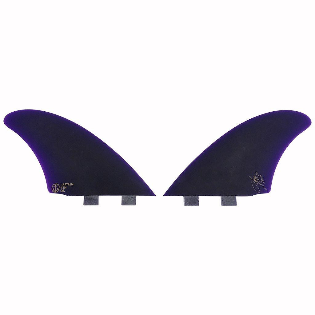 Captain Fin Co - Jeff McCallum Twin Keel - Large - Purple (FCS) - L