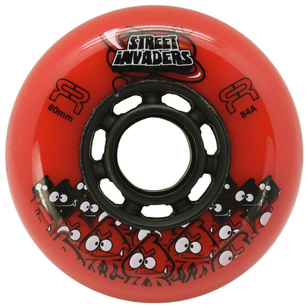 FR Street INVADER II Wheels - Red - 80mm (Set of 4)