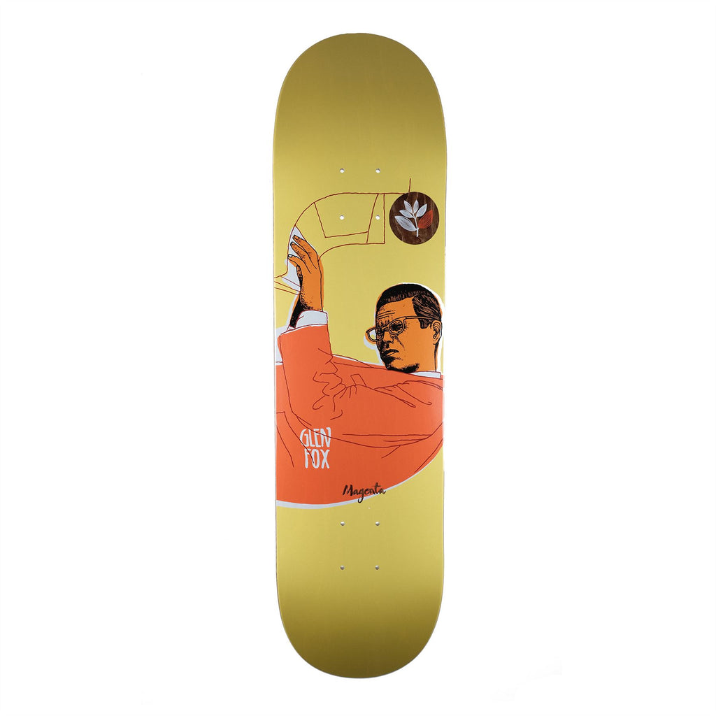 Magenta Glen Fox Free Jazz (Steep) Skateboard Deck - 8.25" - Skatewarehouse.co.uk