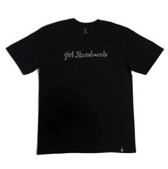 Girl Hand Script Tee Black - Skatewarehouse.co.uk