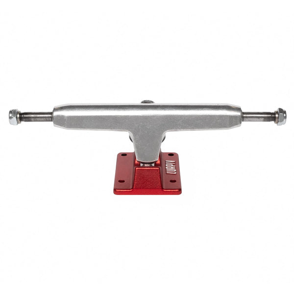 Lurpiv 3 Solid - Polished / Red Skateboard Trucks - 155mm (Pair)