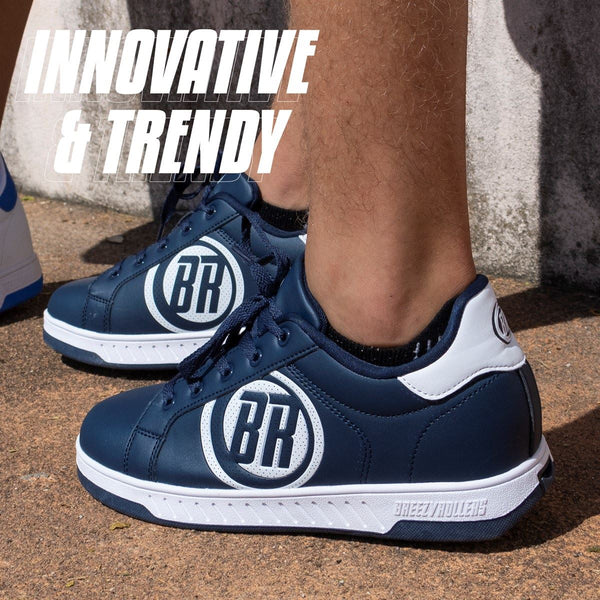 Breezy Rollers Classic - Navy / White - Skatewarehouse.co.uk
