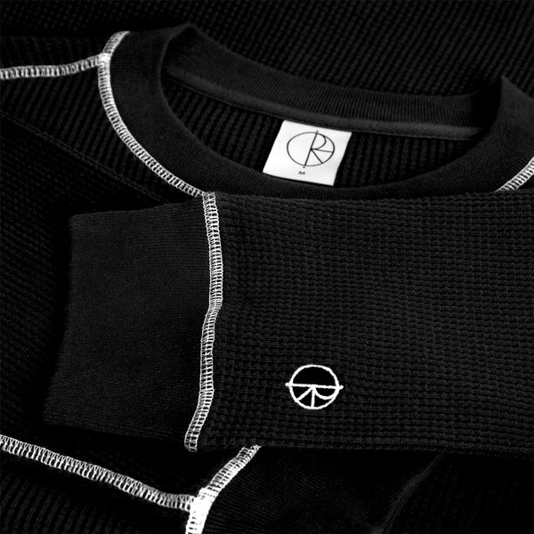 Polar Skate Co Dylan LS Tee (Black / White)