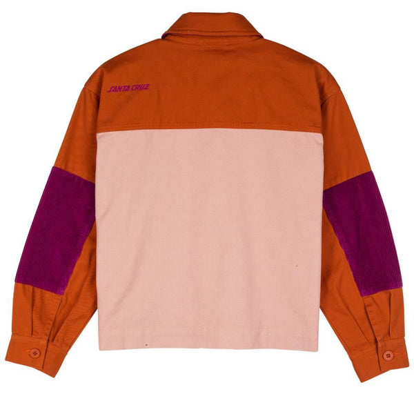 Santa Cruz Womens Jacket Nomad Overshirt - Ginger Biscuit / Putty - Skatewarehouse.co.uk