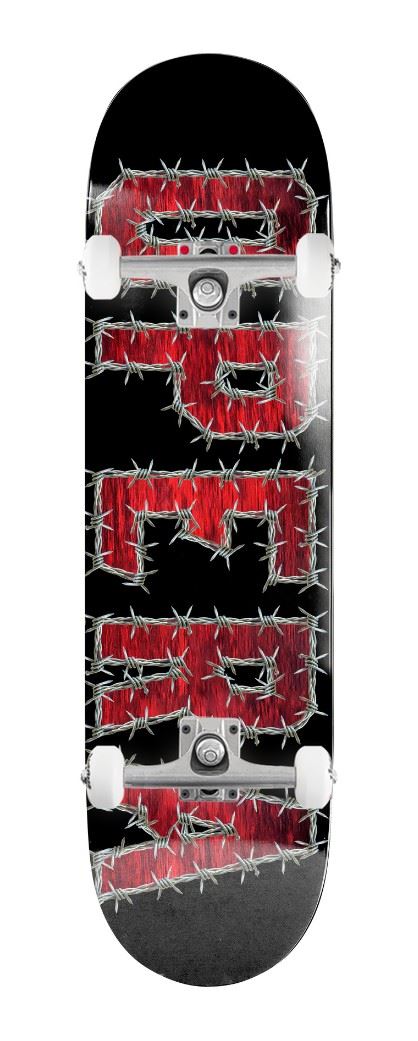 Opera Wire EX7 Black / Red x Venom Custom Complete Skateboard - 8