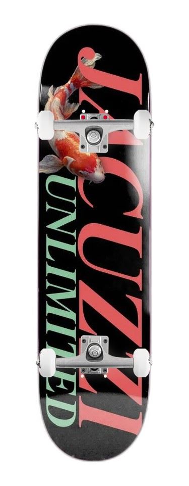 Jacuzzi Unlimited Koi Logo EX7 Black x Venom Custom Complete Skateboard - 8.5