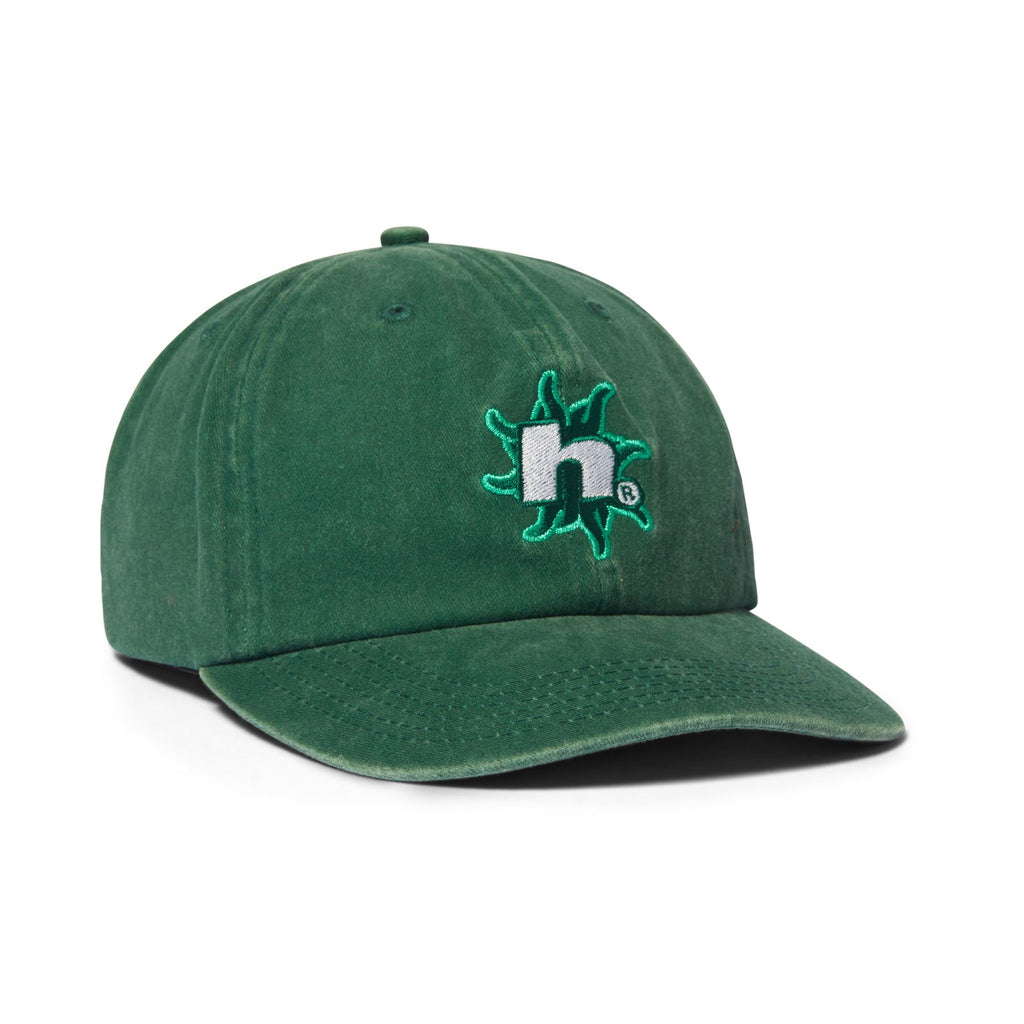 HUF Sol Denim 6 Panel CV Washed Hat (Forest Green) - One Size