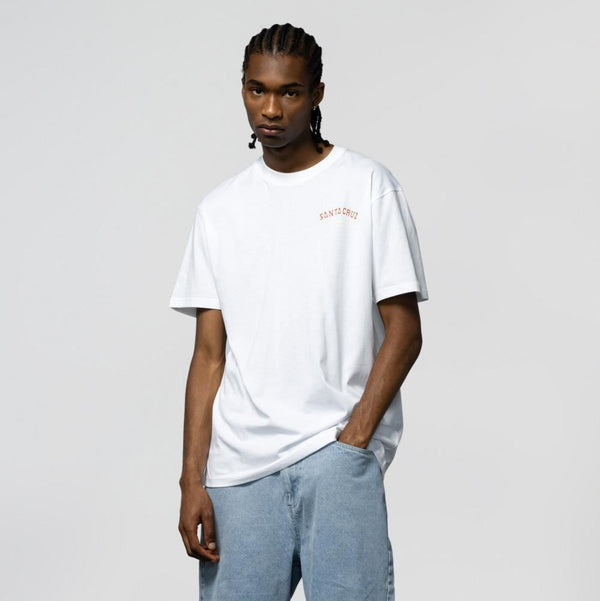 Santa Cruz T-Shirt Screaming Foam Hand - White - Skatewarehouse.co.uk